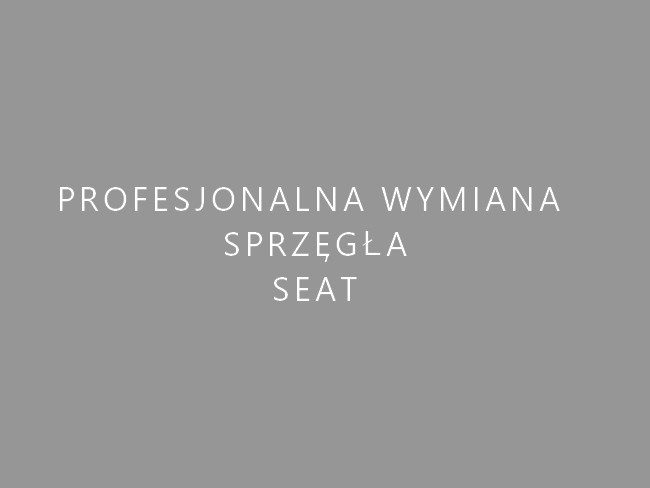 Profesjonalna wymiana sprzęgła Seat Warszawa Wola