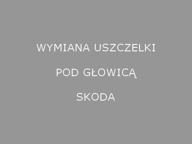 Wymiana uszczelki pod głowicą Skoda Warszawa